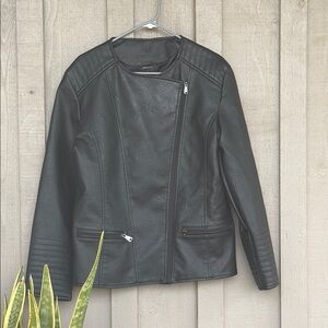 Ferrari Collection Black Leather Jacket M